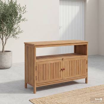 Tuinkast Alno met open opbergvak