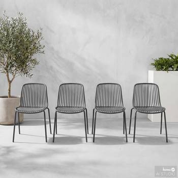 Chaises de jardin Silivi - Lot de 4