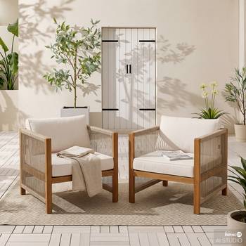 Loungesessel Bayton 2er-Set