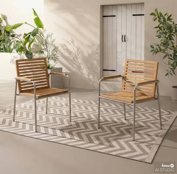 Set di 2 sedie impilabili Softline