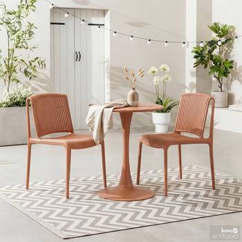 Ensemble repas de jardin Verta 3 pièces