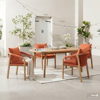 Gartenessgruppe Evoa 5-teilig