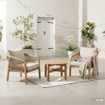 Loungegruppe Mori 3-teilig Typ A