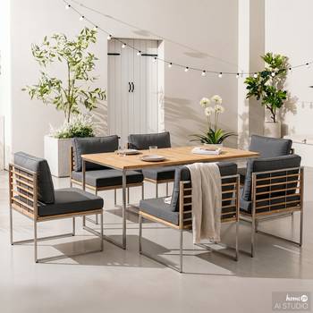 Loungegruppe Cipressa 7-teilig