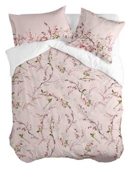 Chinoiserie rose housse couette 260x240