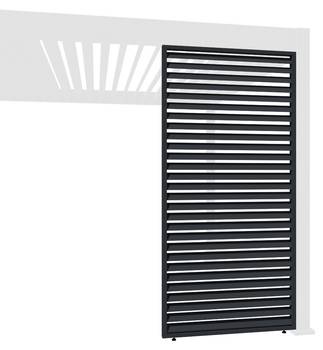 Pergola Lamellenwand Horizontal
