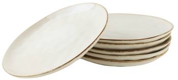 Frühstücksteller Set 6 Personen Beige