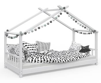 Kinderbett Design 200x90cm Weiß