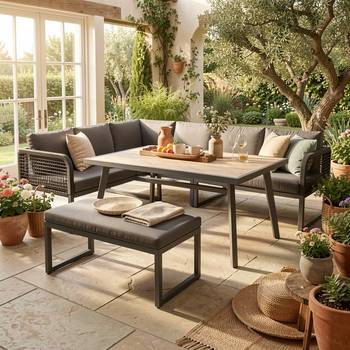 Gartensitzgruppen Set RadiateIa 4er-Set