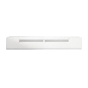 TV Lowboard Weiß mit LED - 9178