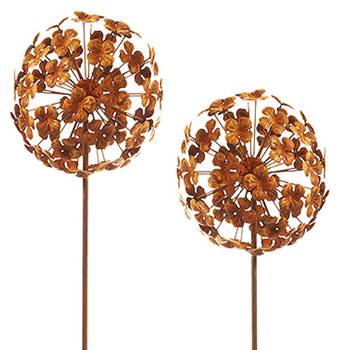 2tlg. Set Gartendekoration FLOWERBALL2er