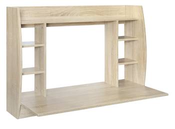 Wandschreibtisch 110x75x48cm Helles Holz