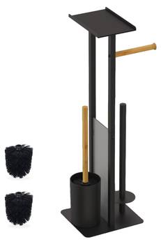 WC Garnitur Metall & Bambus