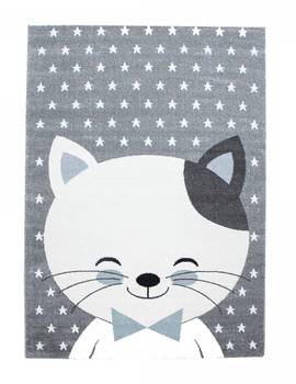 Tapis enfant KID CHAT 80x150 bleu