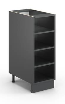 Armoire basse Fame anthracite