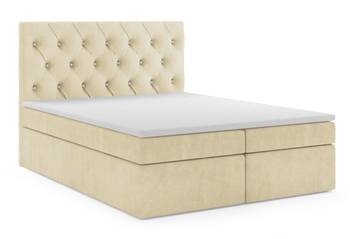 Boxspringbett BLANO 120 cm cm MH04 Creme