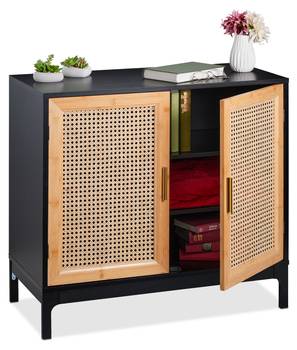 Sideboard mit 2 Rattan-Türen