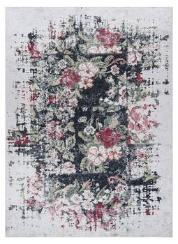 Tapis Lavable Andre 1816d Fleurs