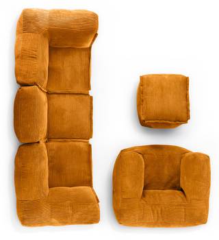 Sitzsack-Garnitur 5er-Set