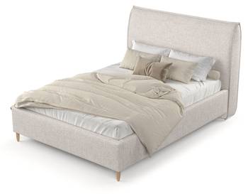 Polsterbett MIRA mit Stauraum Stoff Neve