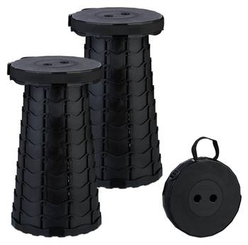 Telescopisch krukje camping set van 2