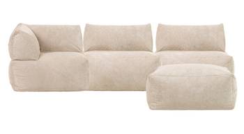 Tetra Sitzsack, modulares Ecksofa, 4pc