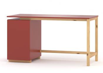 Schreibtisch Holz&MDF 120x60 rouge