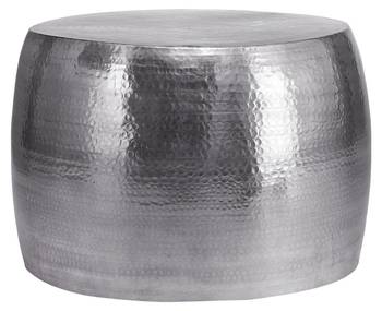 Couchtisch Ø 53x41cm Silber, Aluminium
