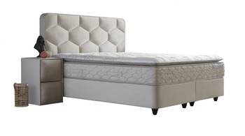 Boxspringbett DOLCE mit 2 Kommoden