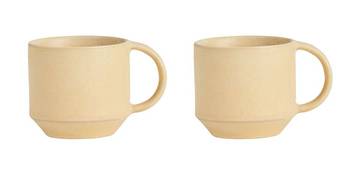 Tasse - Lot de 2 beige