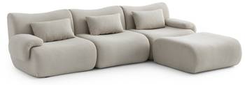 Ecksofa sofaTIME mit Ottomane