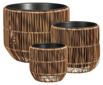 Blumentopf draußen Peta 3er set