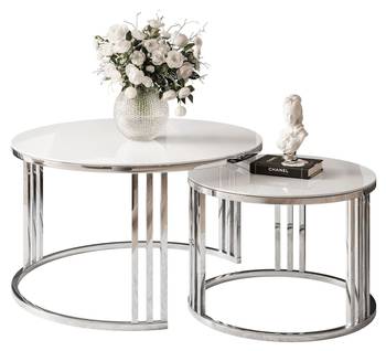 Couchtisch LORI GLASS 2in1