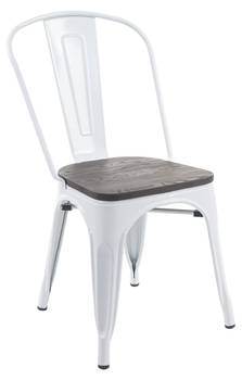 Stuhl A73 inkl. Holz-Sitzfläche
