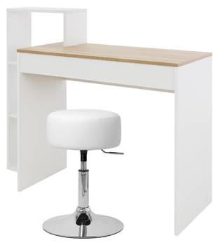 Schreibtisch mit Sitzhocker 110x72x40 cm