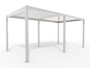 Weide Aluminium Pavillon weiss  3x6 M