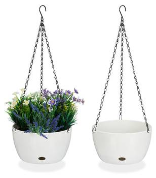 2x Pots de fleurs suspendus taille L