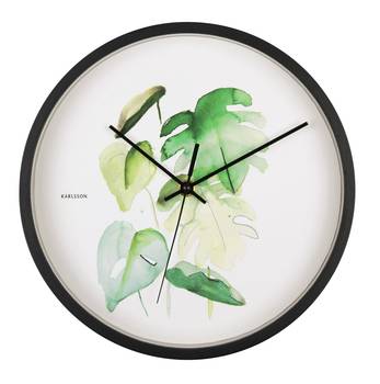 Horloge murale Botanical Monstera