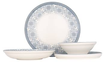 Geschirrset Casa Blue 24-tlg