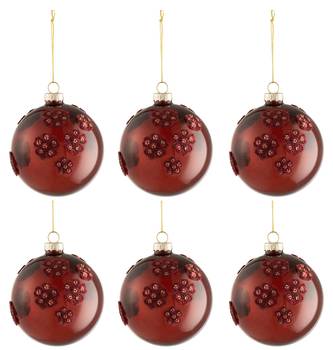 Satin-Weihnachtskugeln, Seide, Hängende Kugel-Deko Produktbild-Vorschau 4