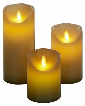 Bougies LED en lot de 3