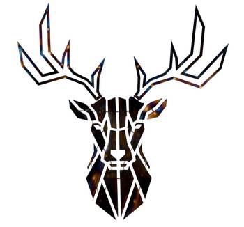 Sculpture murale métal Honorable Deer
