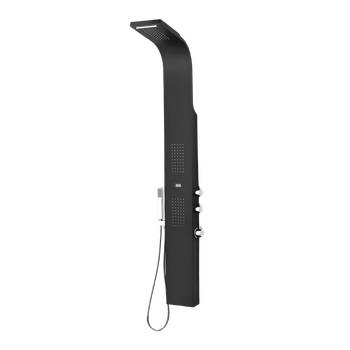 Duschpaneel Hydromassage schwarz