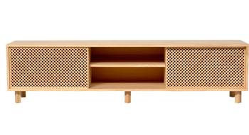 TV-Lowboard Menorca 2 Türen Unlackiert