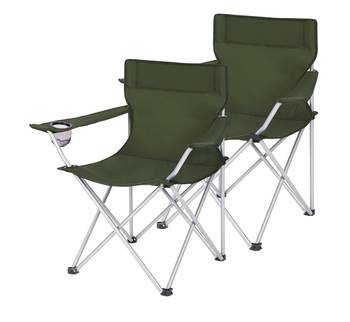 Lot de 2 chaises de camping pliantes