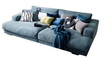 KAWOLA Big Sofa MADELINE Stoff