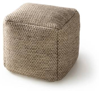 Handgefertigter Woll-Pouf Rocco