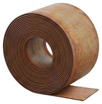 Bordure de pelouse en acier rouillé