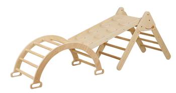 3 in 1 Kletterdreieck aus Holz