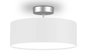 Stoff Deckenlampe Ø 30cm Weiß